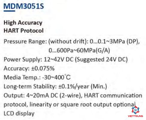 Pressure Transmiter MDM3051S