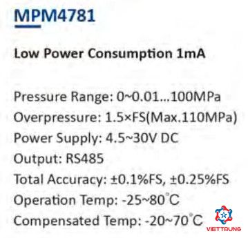 Pressure Transmiter MPM4781