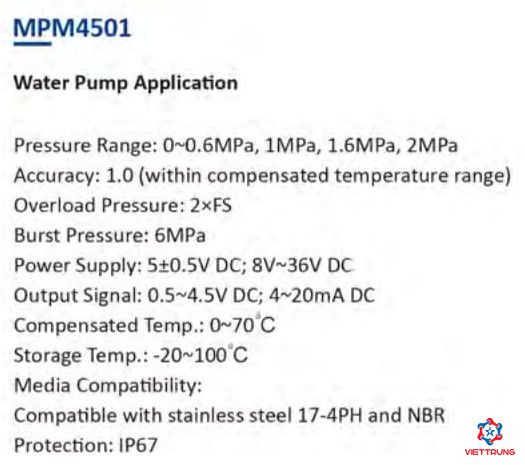 Pressure Transmiter MPM4501
