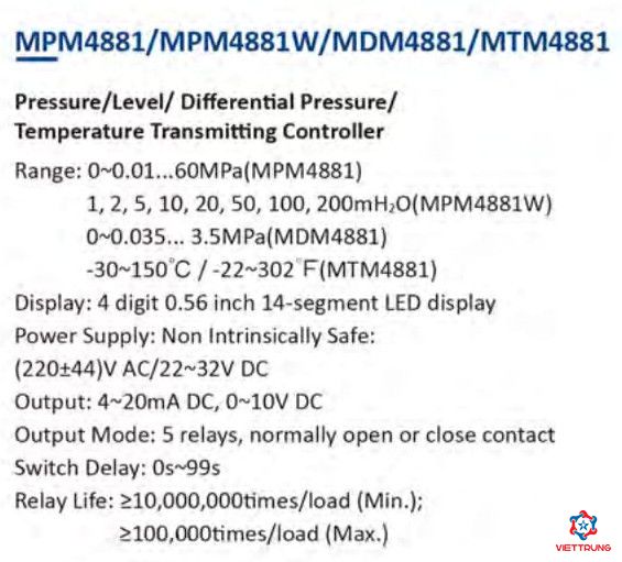 Switch MPM4881/MPM4881W/MDM4881/MTM4881