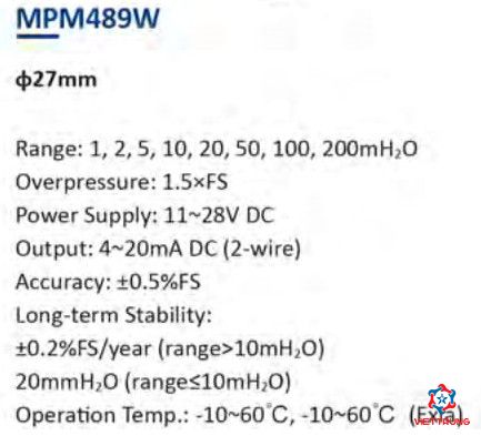 Level transmiter MPM489W
