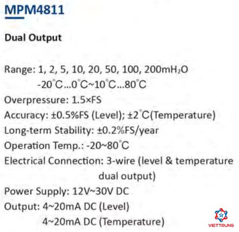 Level transmiter MPM4811