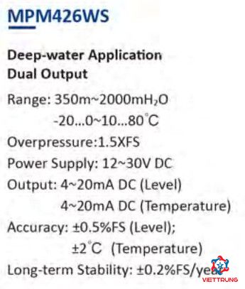 Level transmiter MPM426WS