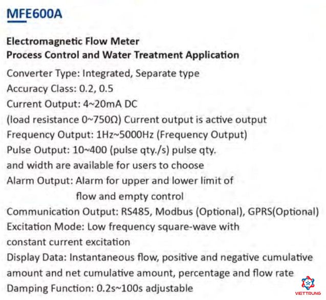 Flowmeter MFE600A