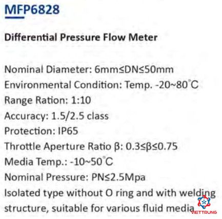 Flowmeter MFP6828