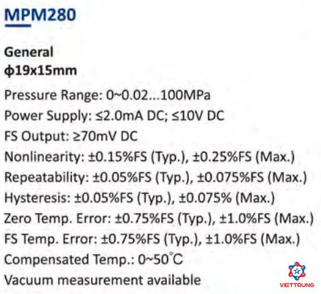 Pressure sensor MPM280
