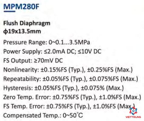 Pressure sensor MPM280F
