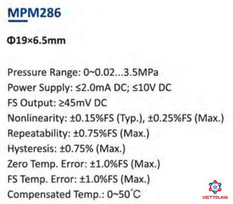 Pressure sensor MPM286