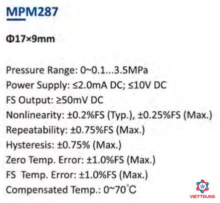 Pressure sensor MPM287