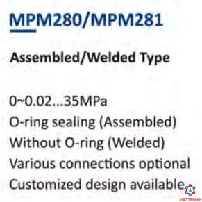 Pressure sensor MPM280/MPM281
