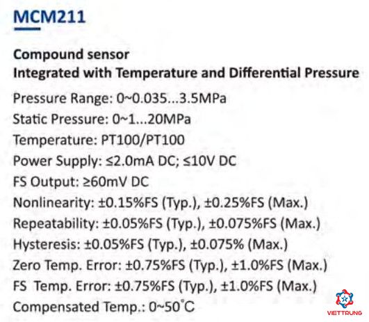 Pressure sensor MCM211