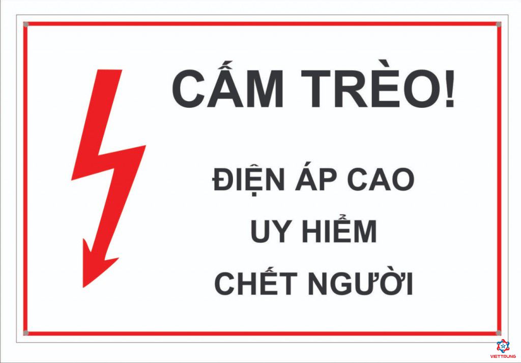 Biển báo, biển cấm, biển chỉ dẫn, biển tên thiết bị các loại